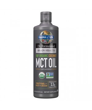 Dr. Formulated Brain Health Organic Coconut MCT Oil - 473 ml.
